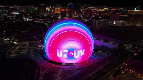 Sphère Las Vegas Dans Nevada Aux États Unis Tourisme Référence — Video
