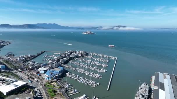 Пірс Сан Франциско Каліфорнії Сша Міський Пейзаж Мегаполіс Ділові Поїздки — стокове відео
