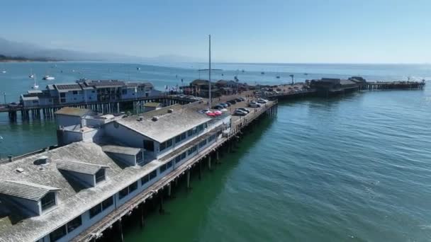 Fiskare Wharf Santa Barbara Kalifornien Usa Naturturister Reser Semester Destinationer — Stockvideo