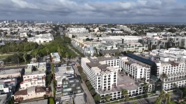 Cais Santa Monica Los Angeles Califórnia Estados Unidos Paisagem Porto — Vídeo de Stock
