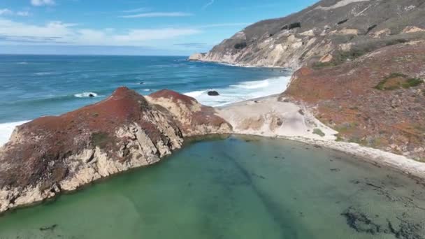 Landskap Motorväg Kalifornien Usa Historisk Road Trip Ocean Road California — Stockvideo
