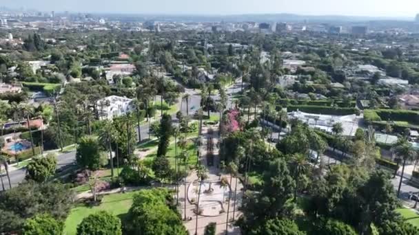 Beverly Hills Los Angeles Kalifornii Stany Zjednoczone Słynne Luksusowe Sąsiedztwo — Wideo stockowe