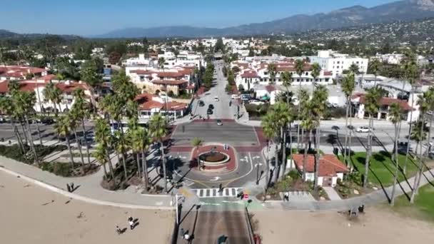 Huvudgatan Santa Barbara Kalifornien Usa Naturturist Resor Semester Destinationer Main — Stockvideo