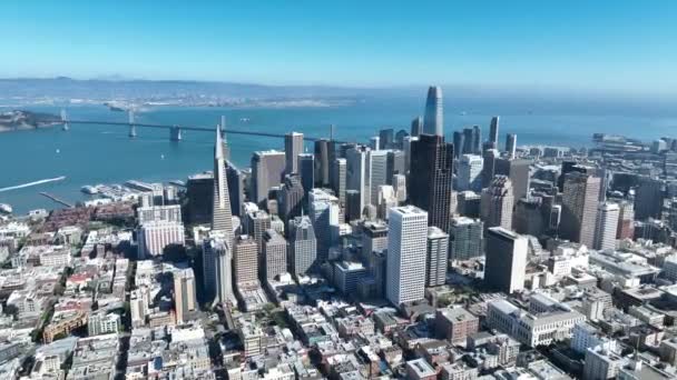 San Francisco Belvárosa Kaliforniában Megalopolis Belvárosi Városkép Üzleti Downtown District — Stock videók