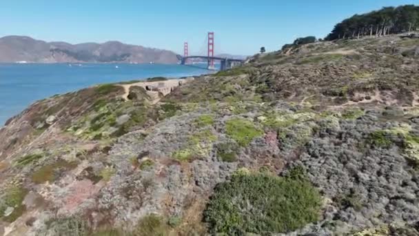 Kaliforniya San Francisco Daki Golden Gate Parkı Highrise Nşaat Mimarisi — Stok video