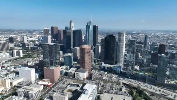 Highrise Buildings Los Angeles California Spojené Státy Americké Firemní Budovy — Stock video
