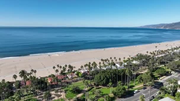 Santa Monica Los Angeles Californie Aux États Unis Paysage Coast — Video