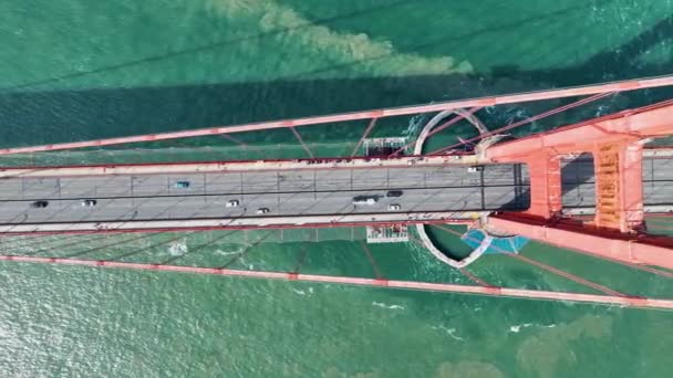 Golden Gate Bridge Aerial San Francisco California United States Inglês — Vídeo de Stock