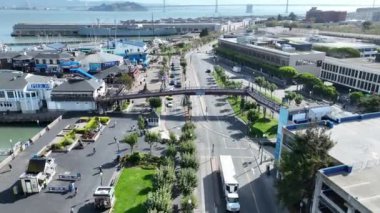 39. iskele, San Francisco, Kaliforniya Birleşik Devletleri. Highrise İnşaat Mimarisi. Turizm Seyahati. 39. iskele San Francisco 'da, Kaliforniya' da..