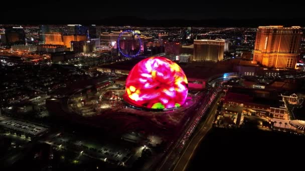Las Vegas Sphere Las Vegas Dans Nevada États Unis Paysage — Video