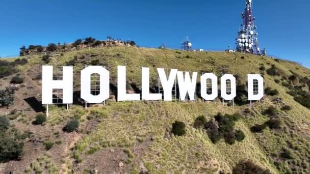 Hollywood Sign Los Angeles California Spojené Státy Americké Hollywood District — Stock video
