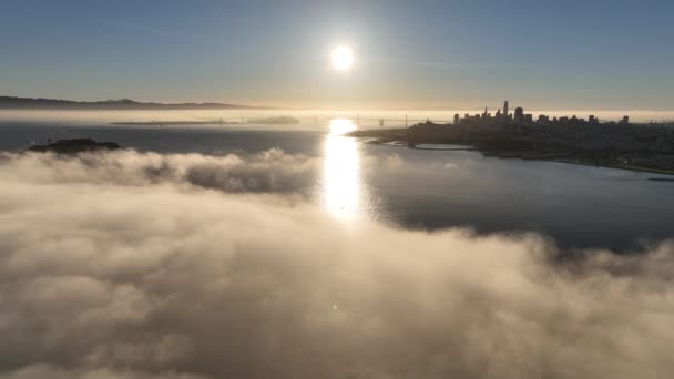 Sunrise Sky San Francisco California United States Inglés Sunrise Building — Vídeo de stock