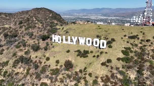 Hollywood Sign Los Angeles California Spojené Státy Americké Hollywood District — Stock video