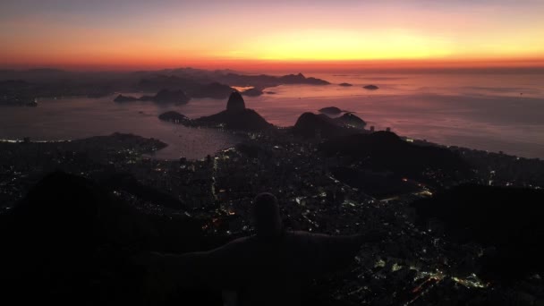 Christ Rédempteur Rio Rio Janeiro Rio Janeiro Brésil Corcovado Mountain — Video