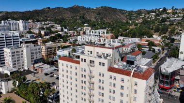 Amerika Birleşik Devletleri, Kaliforniya 'daki Los Angeles Roosevelt Oteli. Hollywood Bulvarı Sahnesi. Eğlence Endüstrisi. Roosevelt Hotel Los Angeles 'ta Kaliforniya' da.