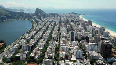 Ipanema Beach At Downtown Rio De Janeiro In Rio De Janeiro Brazil. Travel Destinations. Tourism Scenery. Downtown Rio De Janeiro At Rio De Janeiro Brazil. Summer Travel. Tropical Scenery.