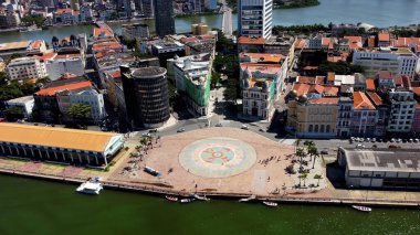 Recife Pernambuco Brezilya. Şehir merkezindeki tarihi binalar. Şehir simgesi. Tatil yerleri. Tropikal seyahat..