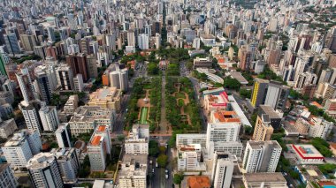 Belo Horizonte Minas Gerais Brezilya şehri. Merkezin başkenti. Turizm simgesi. Tatil seyahati. Tropik seyahat.