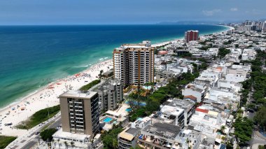Pepe Beach At Barra Da Tijuca In Rio De Janeiro Brazil. Travel Destinations. Tourism Scenery. Barra Da Tijuca At Rio De Janeiro Brazil. Summer Travel. Tropical Scenery.