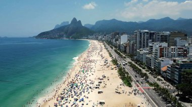 Ipanema Beach At Downtown Rio De Janeiro In Rio De Janeiro Brazil. Travel Destinations. Tourism Scenery. Downtown Rio De Janeiro At Rio De Janeiro Brazil. Summer Travel. Tropical Scenery.