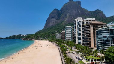 Sao Conrado Beach At Downtown Rio De Janeiro In Rio De Janeiro Brazil. Travel Destinations. Tourism Scenery. Downtown Rio De Janeiro At Rio De Janeiro Brazil. Summer Travel. Tropical Scenery.
