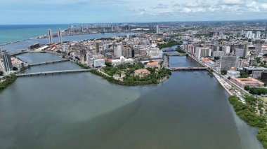 Pernambuco Brezilya 'daki Recife Devlet Binası. Şehir peyzajı. Şehir Bölgesi. Şehir merkezi arka planı. Metropole Binaları. Recife Pernambuco Brezilya 'daki Hükümet Binası.