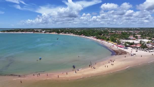 Moses Way Santa Cruz Cabralia Bahia Brazil Beach Landscape Brazilian — Stock Video