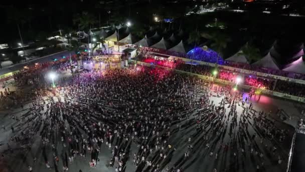 Paseo Carnaval Porto Seguro Bahia Brasil Desfile Carnaval Atracción Turística — Vídeos de Stock