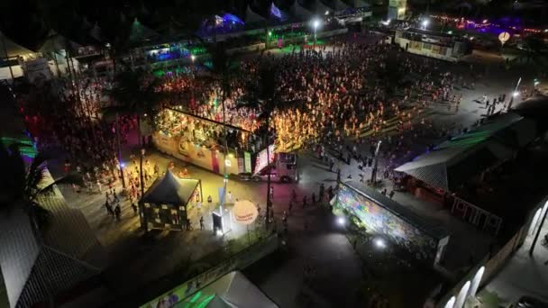 Sfilata Carnevale Porto Seguro Bahia Brasile Parata Del Carnevale Festa — Video Stock