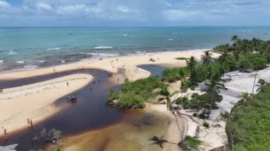 Trancoso Bahia Brezilya 'daki Trancoso Kilisesi. Ortaçağ Kilisesi. Doğa manzarası. Bahia Brezilya. Turizm arka planı. Trancoso Bahia 'daki Trancoso Kilisesi. Brezilya Keşif Sahili.