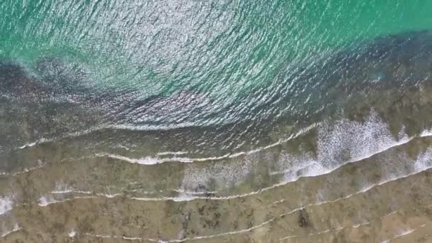 Ondas Cênicas Porto Seguro Bahia Brasil Praia Idílica Paisagem Natureza — Vídeo de Stock