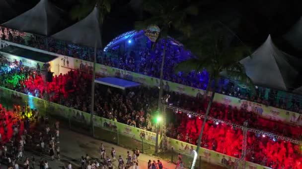 Αποκριάτικη Παρέλαση Στο Porto Seguro Bahia Βραζιλία Αποκριάτικη Παρέλαση Αποκριάτικο — Αρχείο Βίντεο