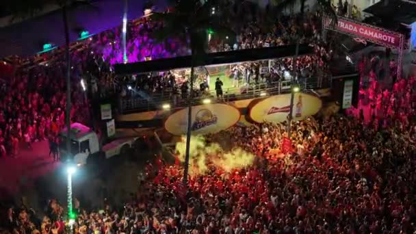 Porto Seguro Bahia Brezilya Karnaval Gezisi Karnaval Geçidi Turizm Cazibesi — Stok video