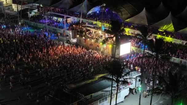 Carnival Ride Porto Seguro Bahia Brazil Carnival Parade Tourism Attraction — Stock Video