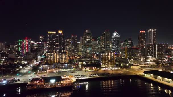 San Diego Skyline San Diego California Spojené Státy Americké Megalopolis — Stock video