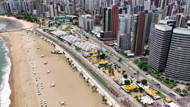 Avenida Costa Fortaleza Ceará Brasil Centro Cidade Urban Cityscape Paisagem — Vídeo de Stock