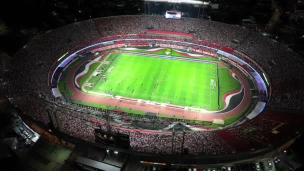 Estádio Morumbi São Paulo Brasil Cityscape Night Scape Estádio Futebol — Vídeo de Stock