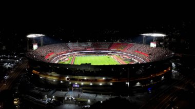 Morumbi Stadium In Sao Paulo Brazil. Cityscape Night Scape. Soccer Stadium. Sao Paulo Brazil. Football Field. Morumbi Stadium In Sao Paulo Sao Paulo Brazil. clipart