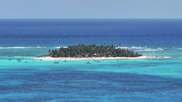 Jonhny Cay San Andres Karibiska Colombia Landskap Vid Stranden Karibiska — Stockvideo
