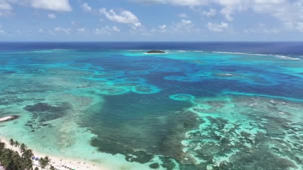 Jonhny Cay San Andres Karibiska Colombia Tropiskt Landskap Stadsbilden Landskap — Stockvideo