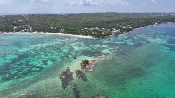 Rocky Cay San Andres Providencia Santa Catalina Colombia Beach Landscape — Stock Video