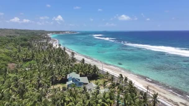 Praia San Luis San Andres Ilha Caribe Colômbia Praia Caribe — Vídeo de Stock