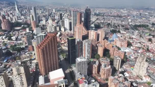 Financieel Centrum Bogota Cundinamarca Colombia Stadsgezicht Financiële District Achtergrond Bogota — Stockvideo