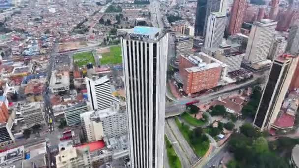 Time Lapse City Bogota District Capital Colombia Downtown Cityscape Financial — Stockvideo