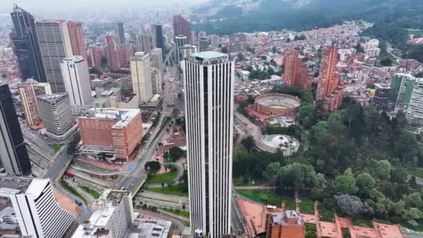 Bogota Skyline Bogota Cundinamarca Colombia Downtown Cityscape Financial District Background — Stockvideo