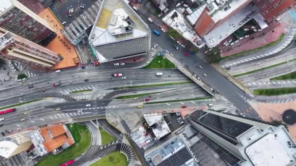 Avenida Dorado Bogotá Distrito Capital Colômbia High Rise Buildings Paisagem — Vídeo de Stock