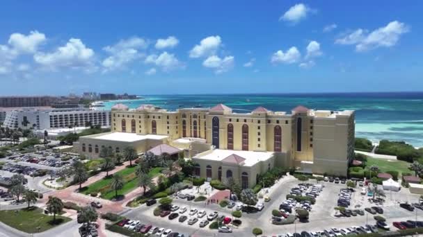 Palm Beach Noord Oranjestad Aruba Paesaggio Della Spiaggia Paradiso Dei — Video Stock