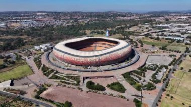Güney Afrika 'daki Johannesburg' daki Fnb Stadyumu. Fnb Stadyumu. Spor Etkinliği. Güney Afrika 'da Johannesburg' da. Futbol Arena 'sı. Afrika Futbolu.