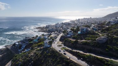 Camps Bay Beach At Cape Town In Western Cape South Africa. Table Mountain Landscape. Cityscape Scenery. Cape Town At Western Cape South Africa. Tourism Travel. Stunning Skyline. clipart