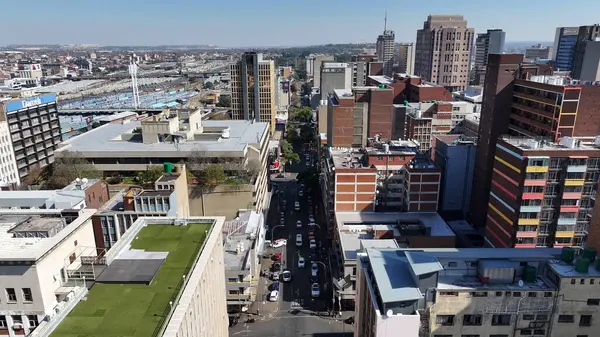 stock image Johannesburg Skyline At Johannesburg In Gauteng South Africa. Downtown Cityscape. Business District Background. Johannesburg At Gauteng South Africa. High Rise Buildings. City Landmark.